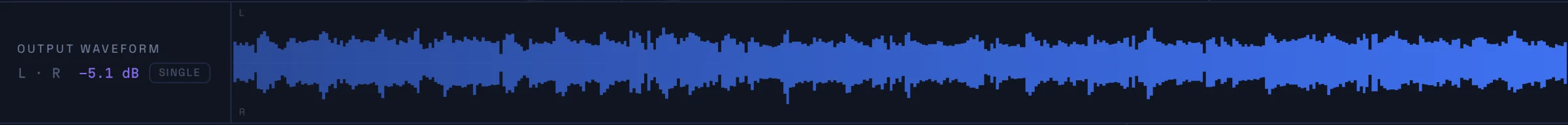 Orbit Monitor’s binaural output waveform — live L / R