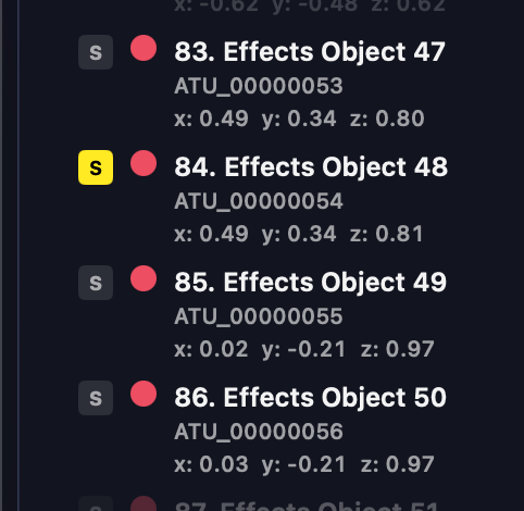 Object Name Display